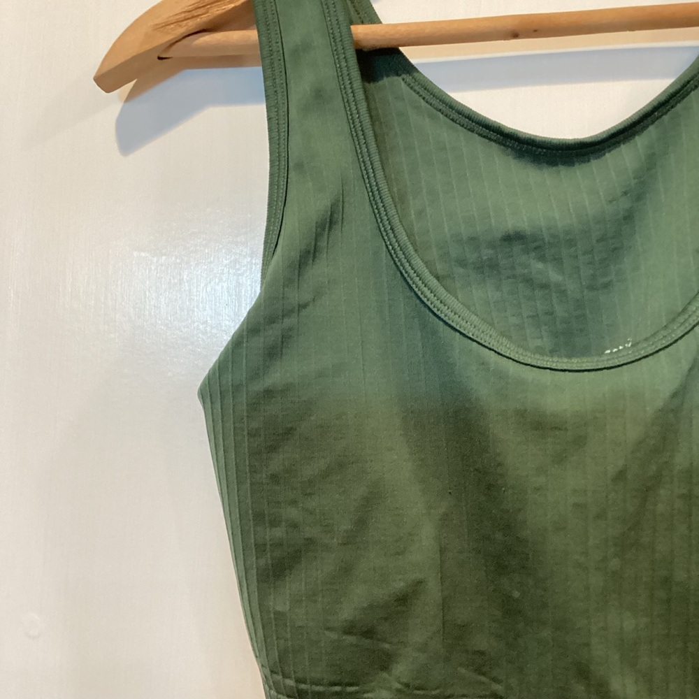 Aerie Olive Ribbed Top - Picture 3 of 9